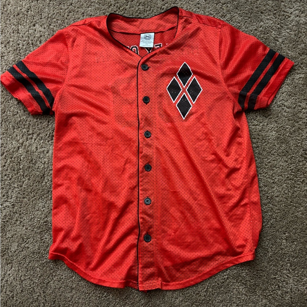 Dc comics Harley Quinn mesh jersey unsex size large